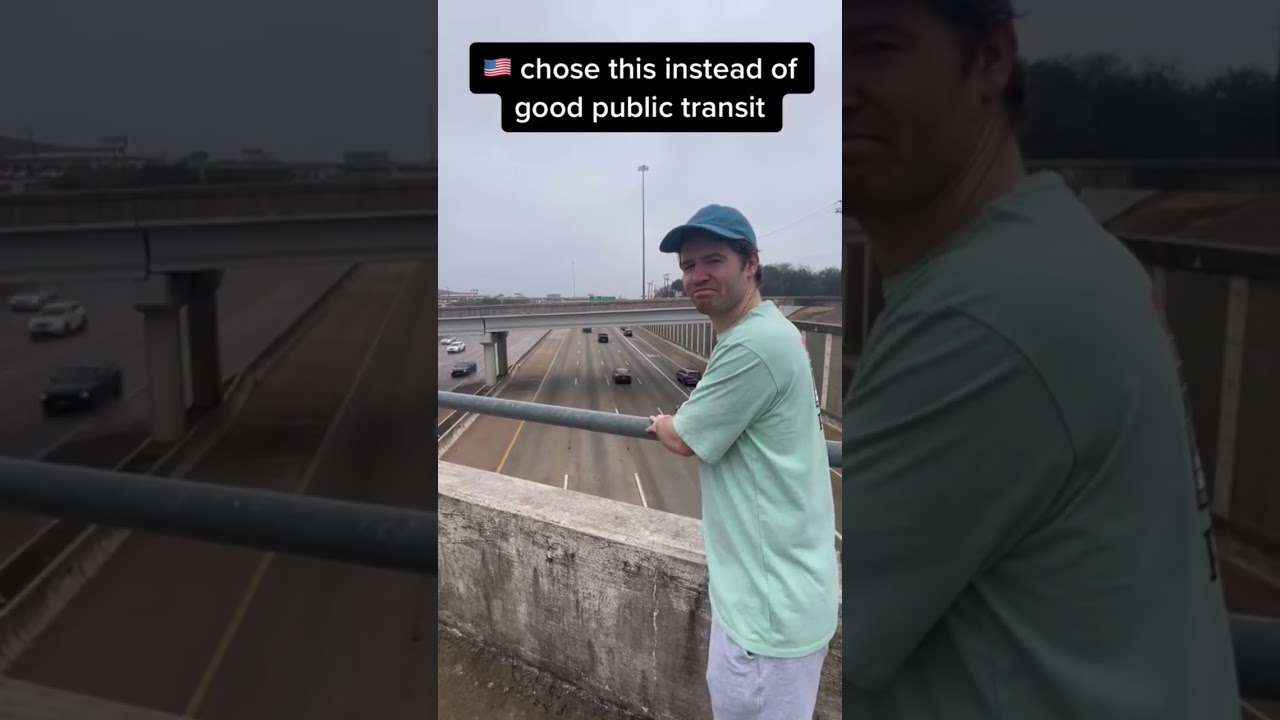 🇺🇸 really chose this instead of public transit 🥲 #urbanism #publictransit #cars #austin