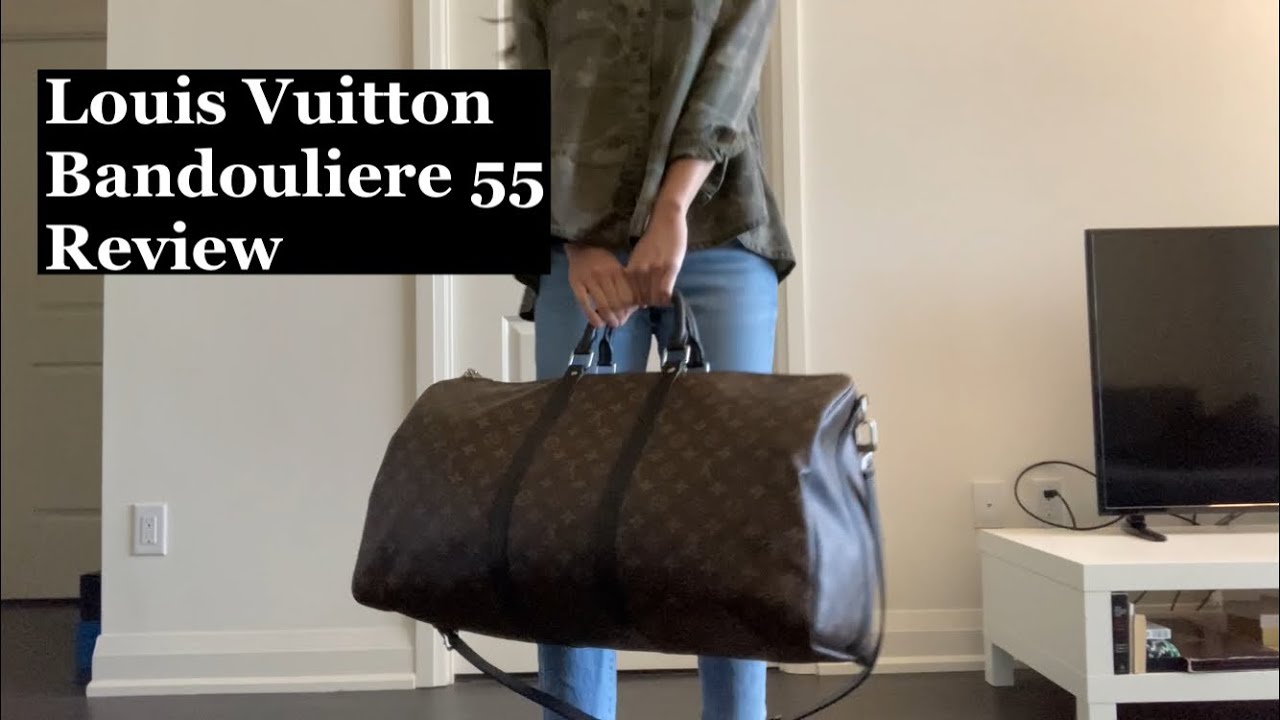 Обзор и примерка Louis Vuitton Keepall Bandouliere 55