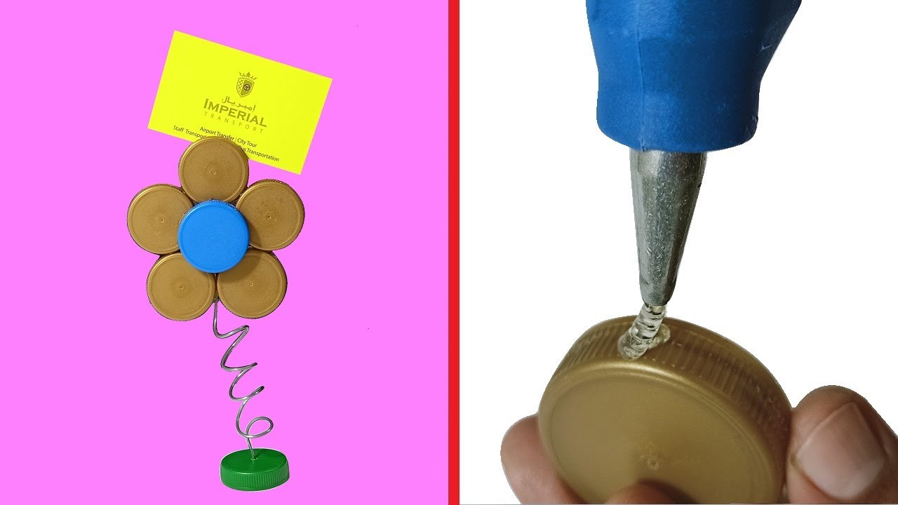 How To Make Business Card Holder With Bottle Cap | Bottle Cap Craft | Bottle Cap Ideas