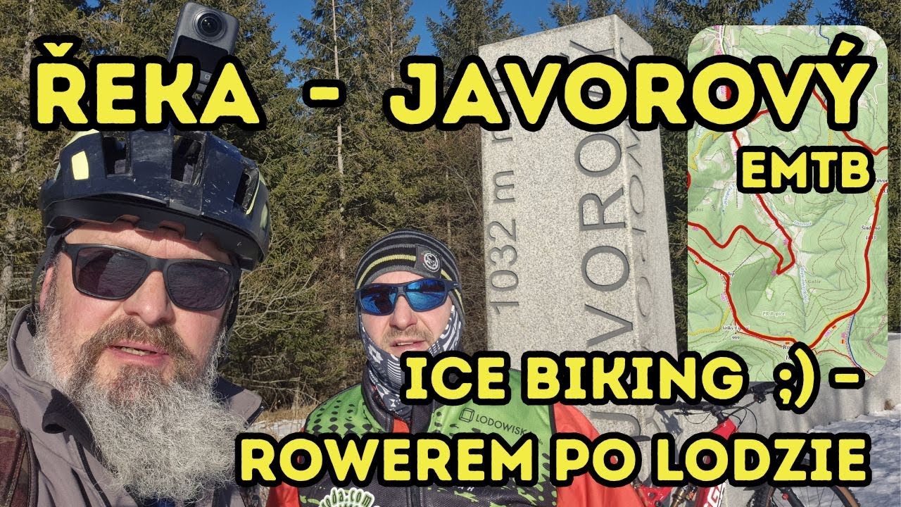 Řeka - Ropička - Javorový.  Zimowa pętla rowerem emtb.