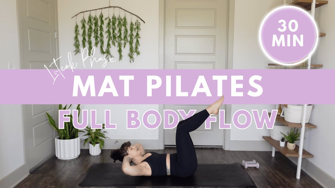 Mat pilates |  Syncing Workouts | Luteal Phase | Pilates Fusion Flow | 30 Min