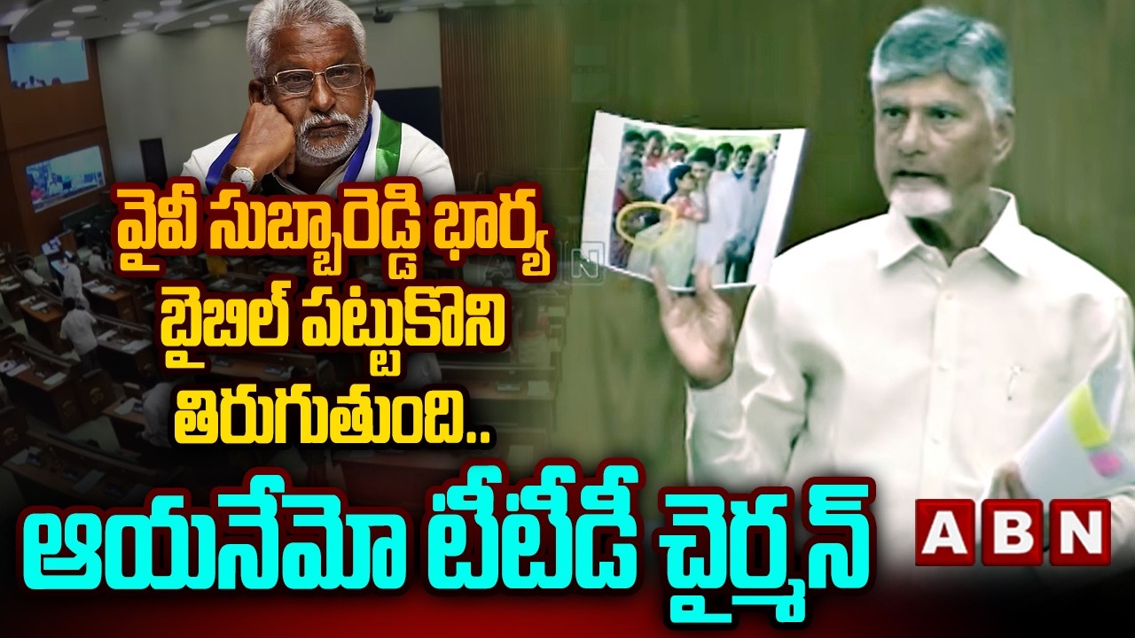 వైవీ సుబ్బారెడ్డి భార్య బైబిల్ పట్టుకొని తిరుగుతుంది.. ఆయనేమో టీటీడీ చైర్మన్ | CM Chandrababu | ABN