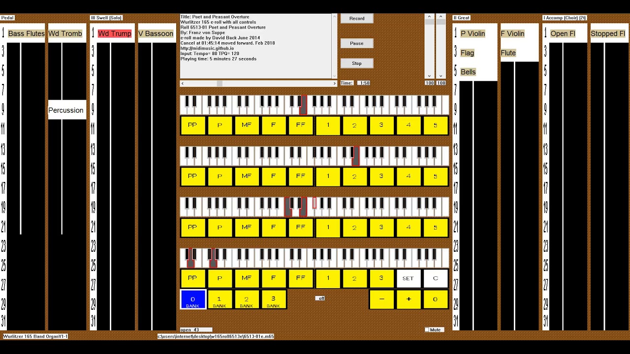 eplayOrgan Poet and Peasant w65