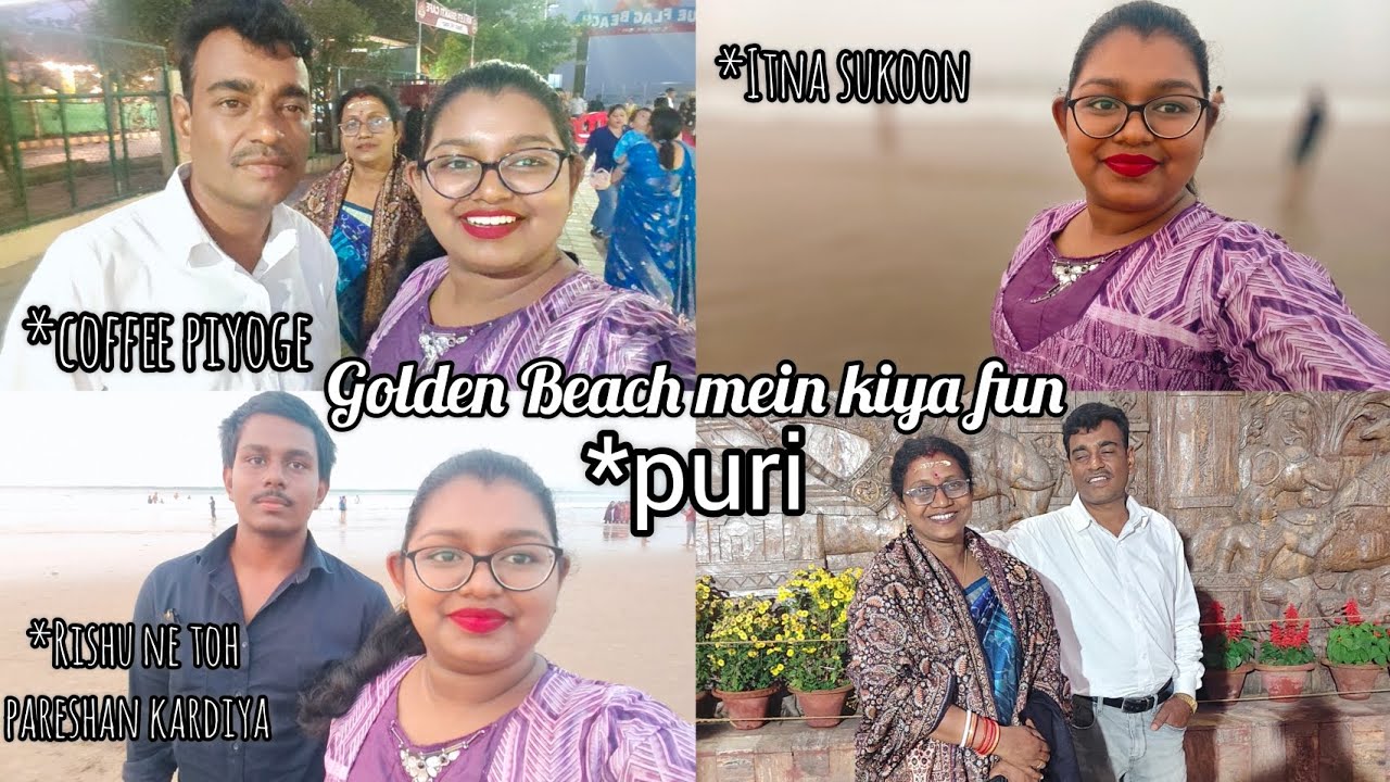 Golden Beach puri mein kya kiya? *FUN*😂 Ye kya kar Raha hai Rishu 🫣 