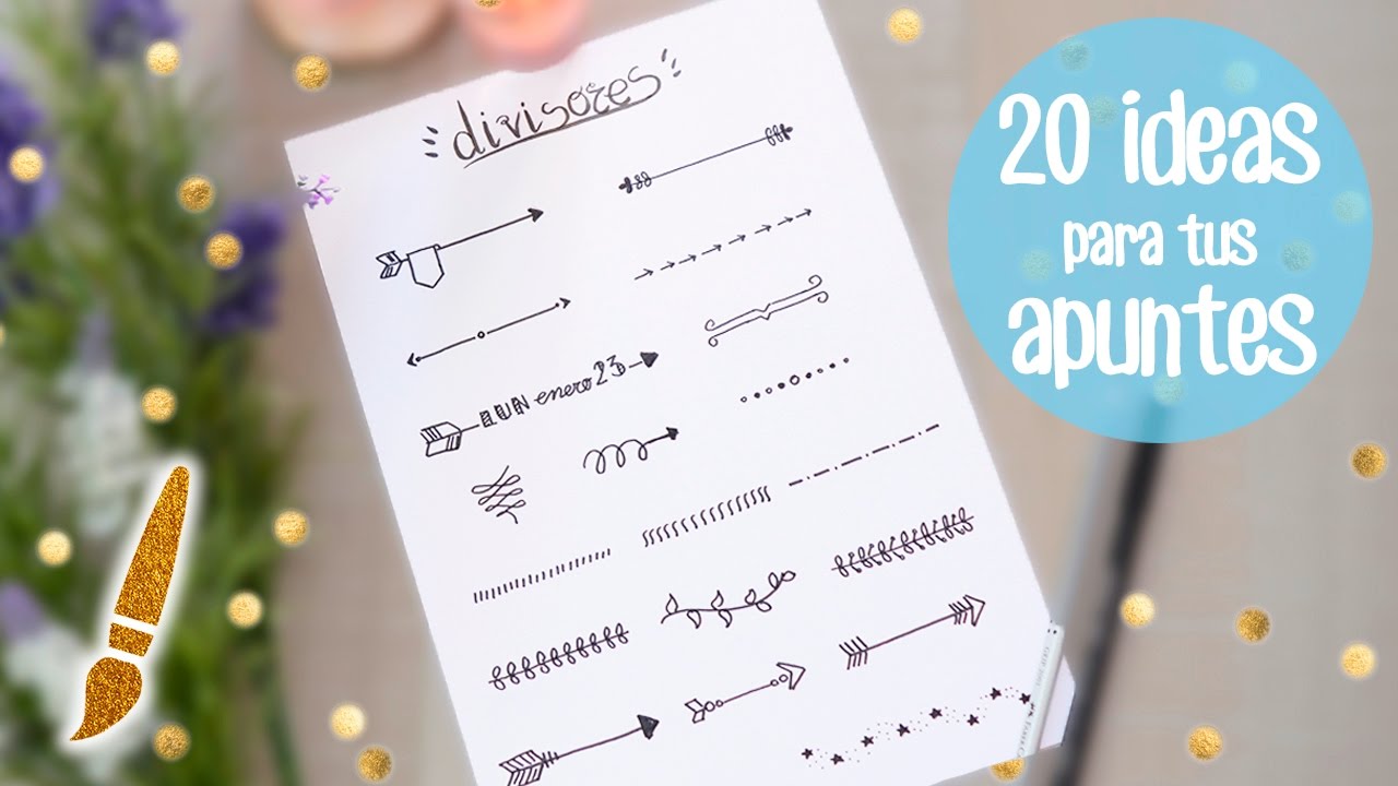 20 Ideas para tus apuntes - Banners Divisores - A dibujar #06