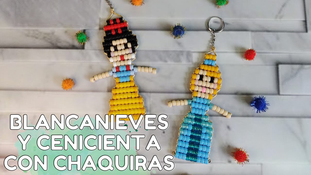 Cómo realizar las Princesas Blanca Nieves y Cenicienta con chaquiras o cuentas kandi!♥