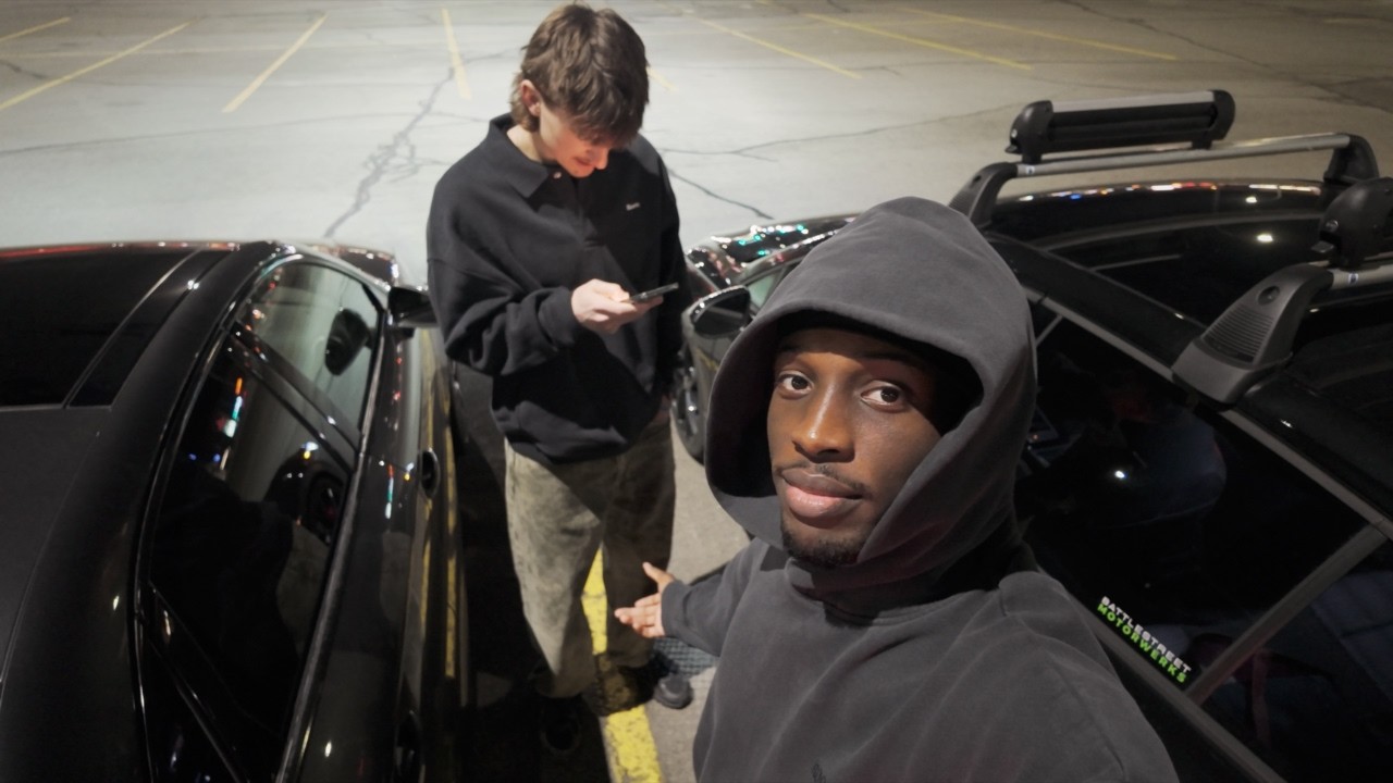 outside with the bro shopping for a new wardrobe