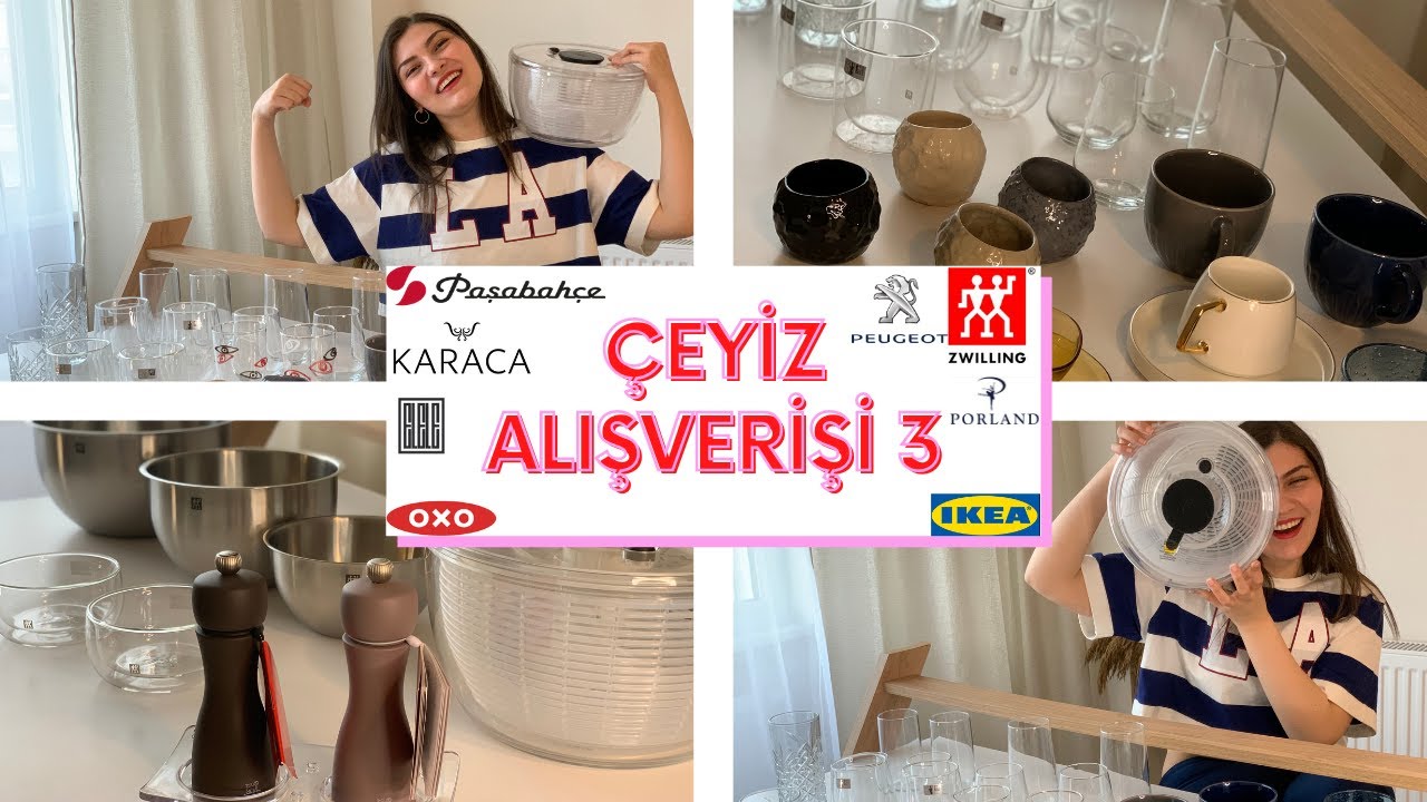 &Ccedil;EYİZ ALIŞVERİŞİ 3 | Bardak D&uuml;nyası (IKEA & OXO & Karaca & Zwilling Paşabah&ccedil;e Porland ELELE Peugeot)