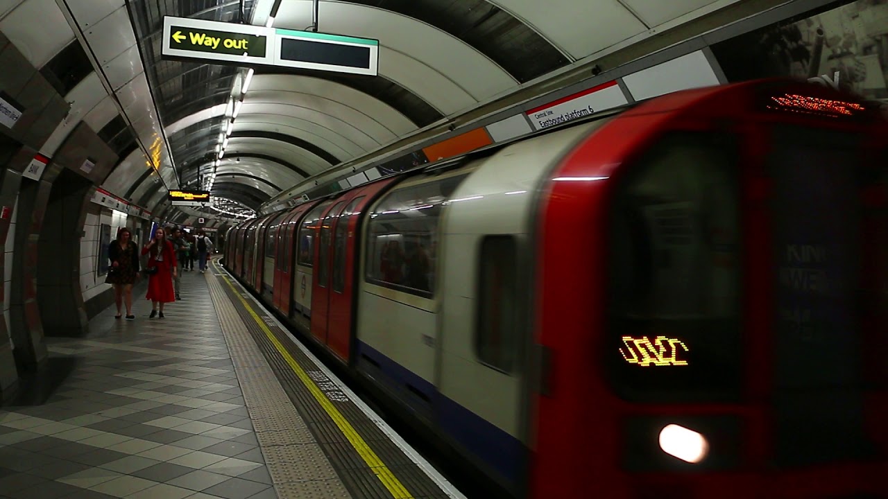 London Underground train approaching