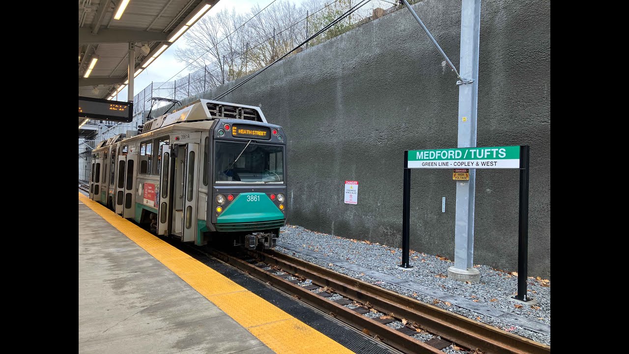 A Ride On MBTA Green Line (E Branch) - Medford/Tufts to Lechmere