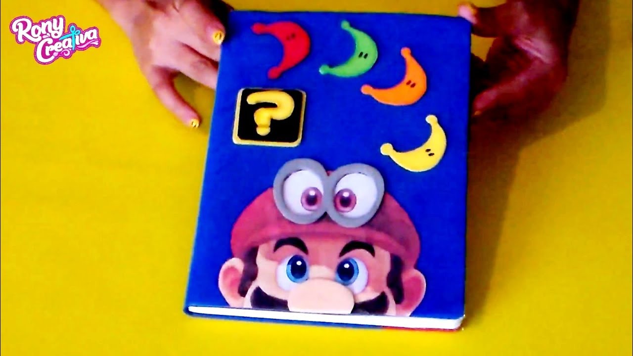 Libretas Decoradas en Tercera Dimensión 3D - Nintendo Mario Odyssey back to school ideas