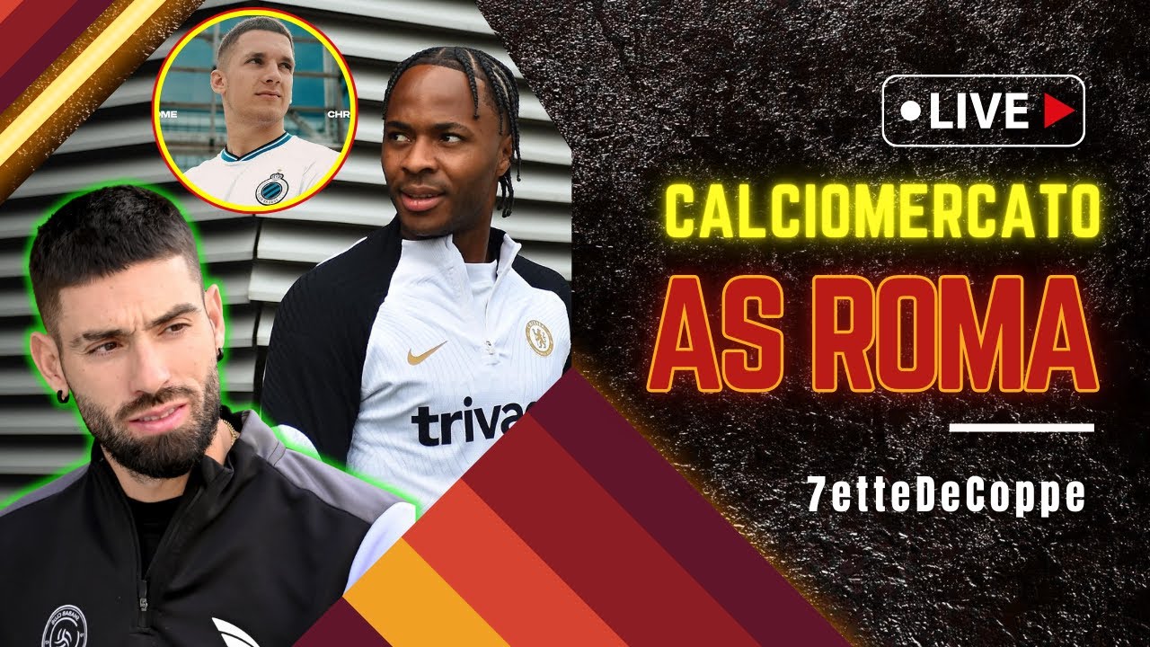 🟧MERCATO AS ROMA🟥ACCORDO TOTALE CARRASCO🔴STERLING A ZERO🔴TZOLIS🔴ZIRKZEE🔴G.FRIGO H 22.00