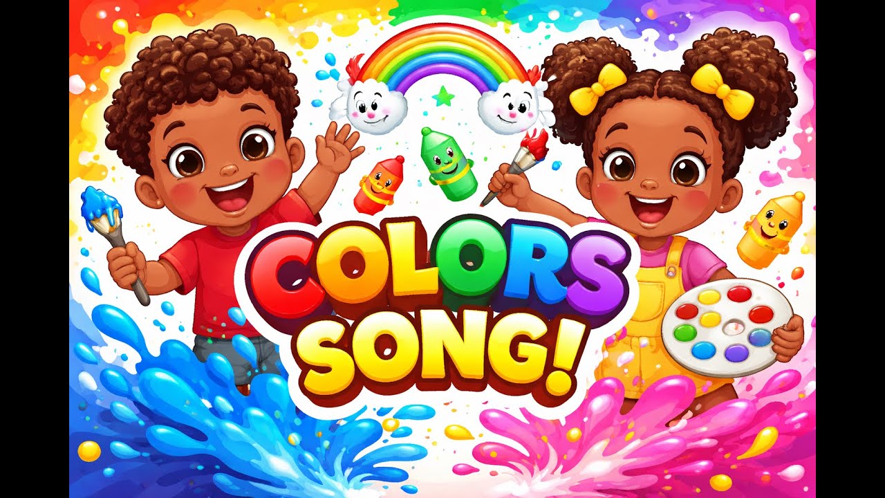 The Color Learning Song English/Spanish #colors #kidlearningvideos #spanishlearningcolors #kids