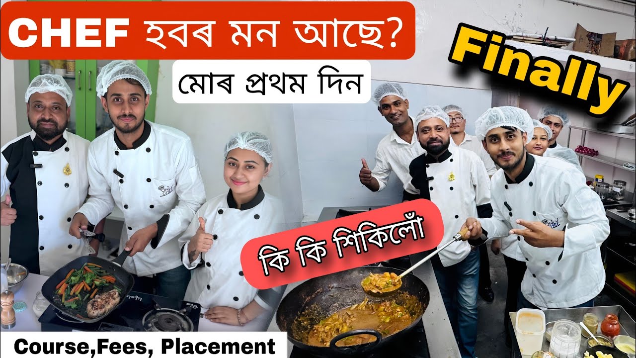 My first Day in Only Chef,the school of Culinary Arts/ Dhruva j kalita