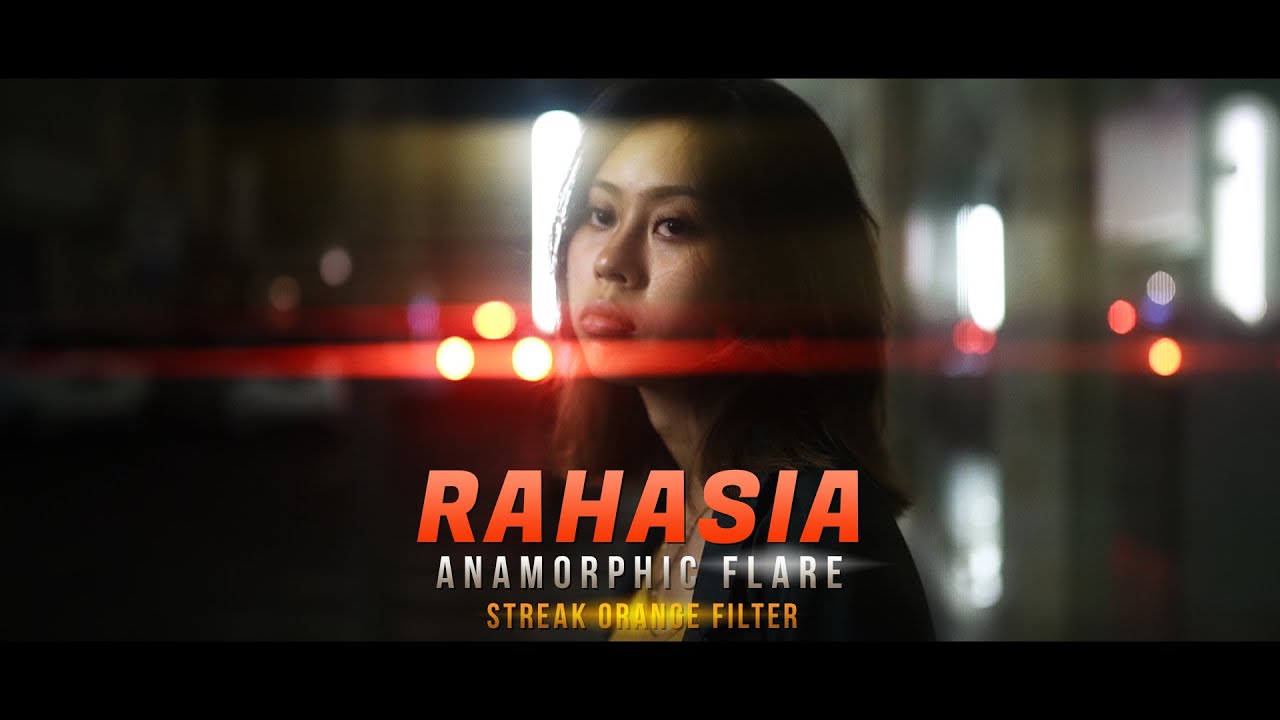 Anamorphic Lens Filter Murah | Streak Orange Anamorphic Filter Indonesia PrismGlass.Id