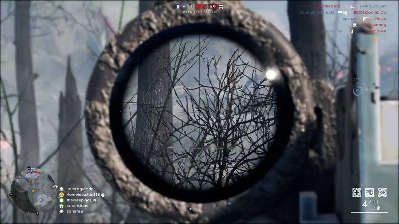 Battlefield 1 - M1917 Enfield Silenced 10,000 kills
