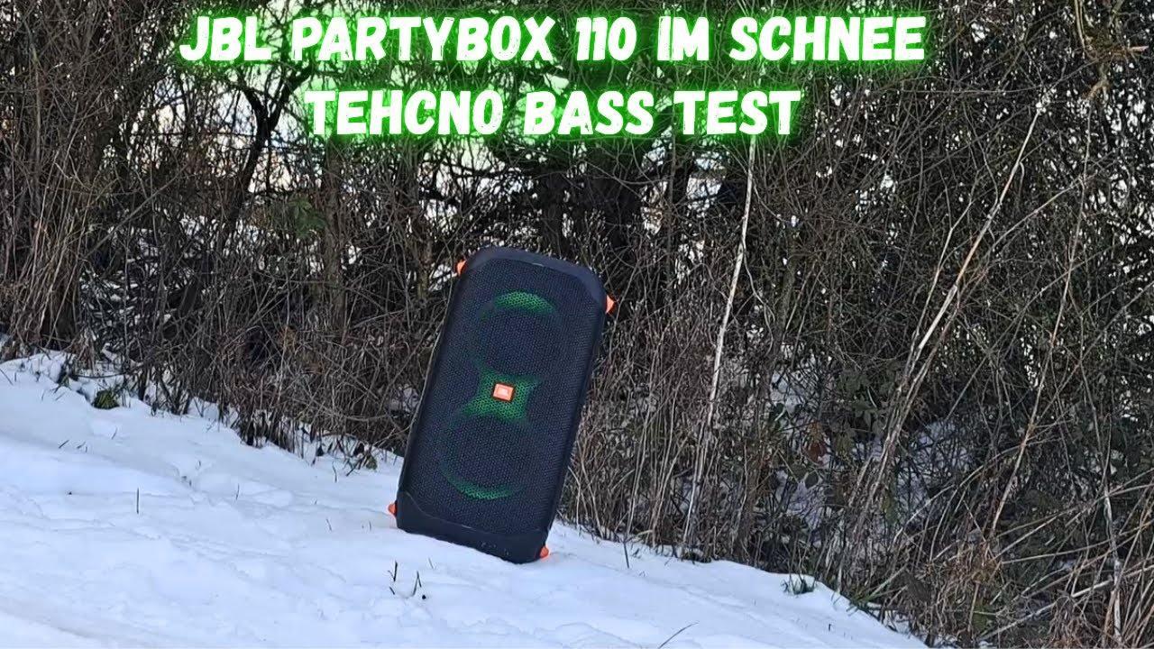 ❄️🔊 JBL PARTYBOX 110 GG | TECHNO BASS TEST im SCHNEE 🥶💥