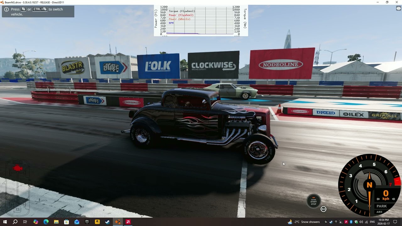 BeamNG drive drag racing