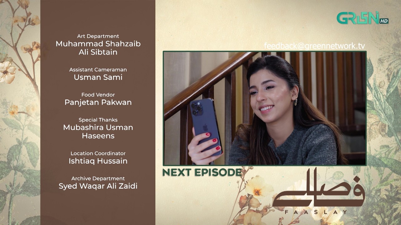 Teaser : Faaslay Episode 46 #teaser #aliansari #sabooraly #greentvdramas #pakistanidrama