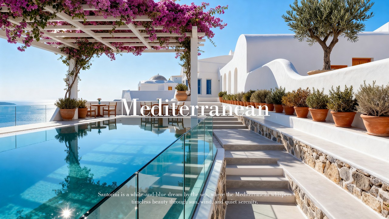 (NO MID-ROLL ADS) Santorini Seaside Bossa Nova 🌊 Relaxing Jazz with Ocean View Ambience