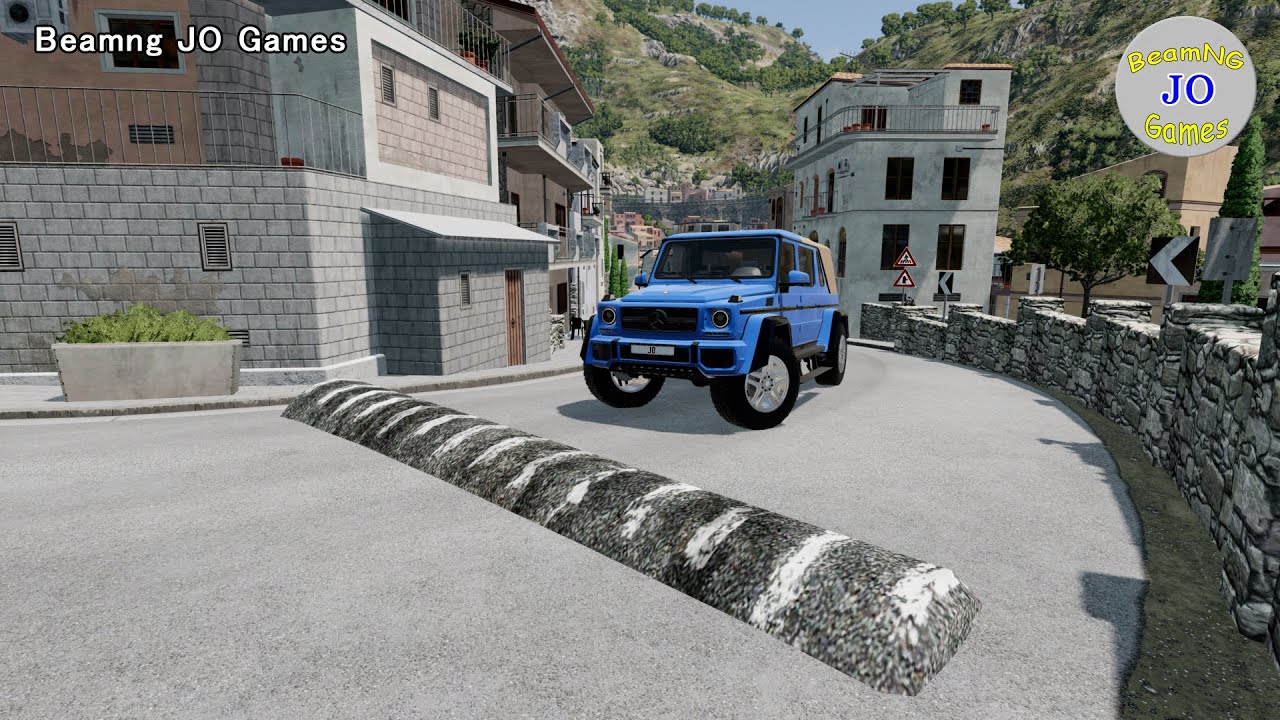 Cars vs Massive Speed Bumps #74– BeamNG JO Games