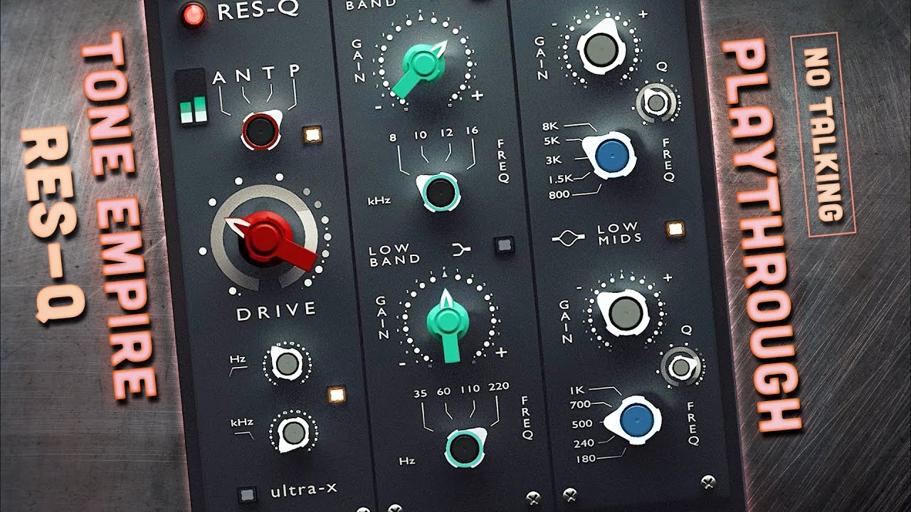 Tone Empire RES-Q – Analog EQ & Saturation | Plugin Demo (75% OFF SALE)