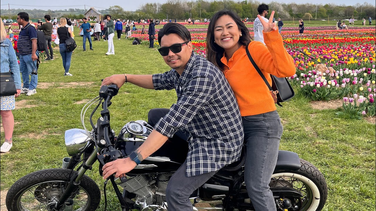 || Tulip Farm Date || Manoj || Jessica Gurung ||