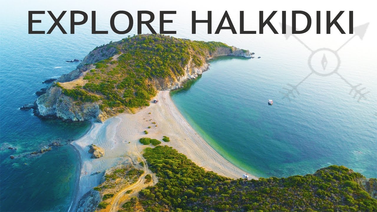 Λαιμός ακρωτήρι Σιθωνίας. Lemos beach Sithonia Halkidiki Greece  Explore Halkidiki