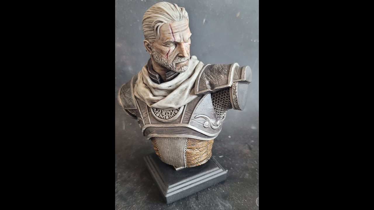 Easy Peasy Büste bemalen, Geralt von Riva, Witcher