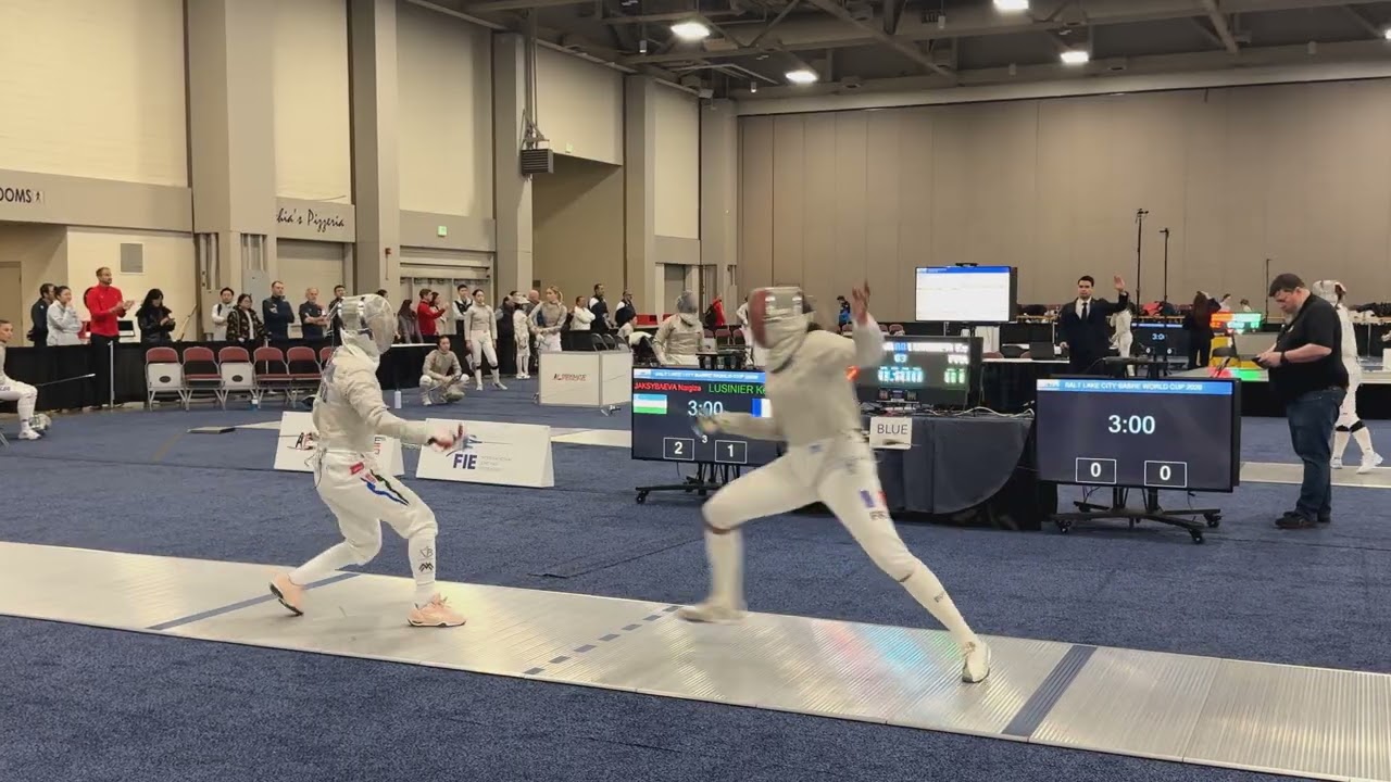 Pool 🔺1 SWS - JAKSYBAEVA Nargiza 🇺🇿 vs LUSINIER Kelly 🇫🇷 - Absolute Fencing Sabre World Cup 2026