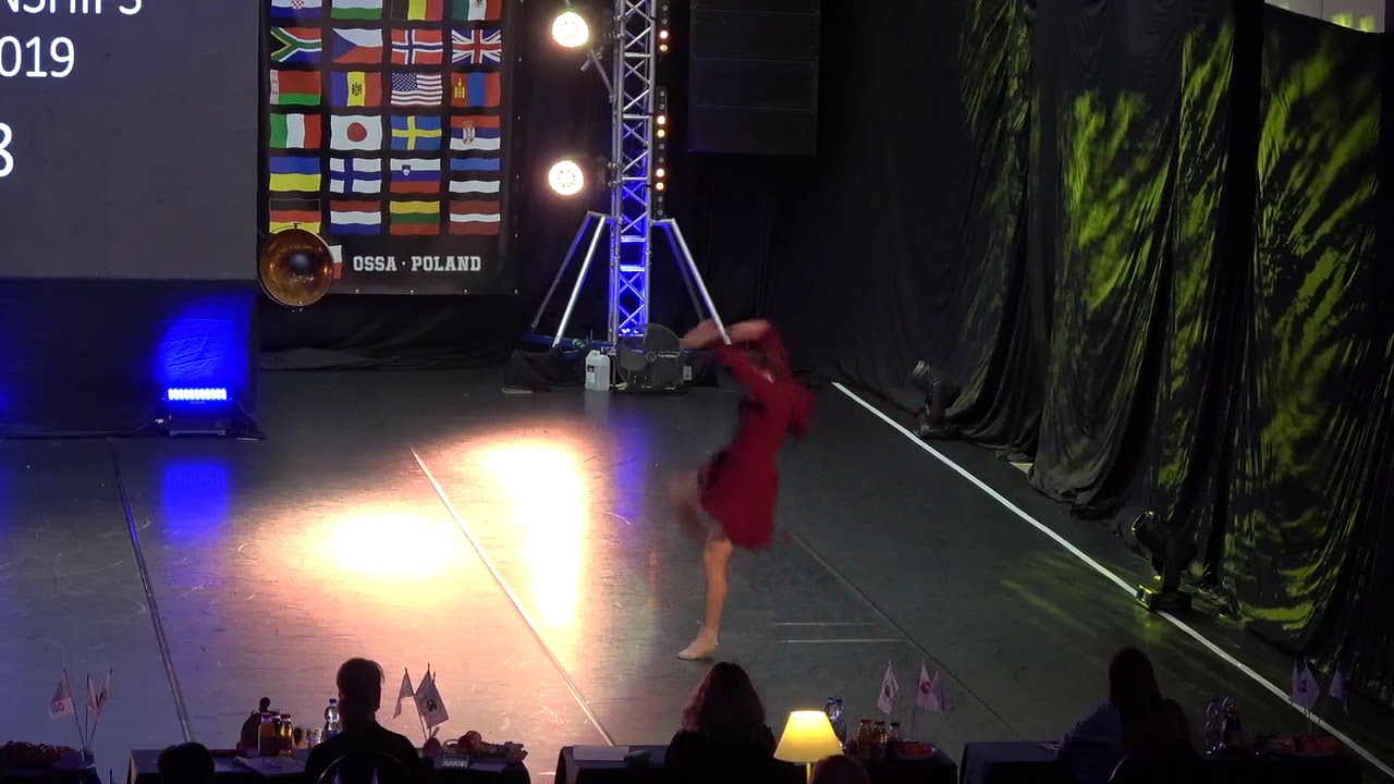 1st place Lana Smolnikar, Slovenia, Ossa World Dance week 2019