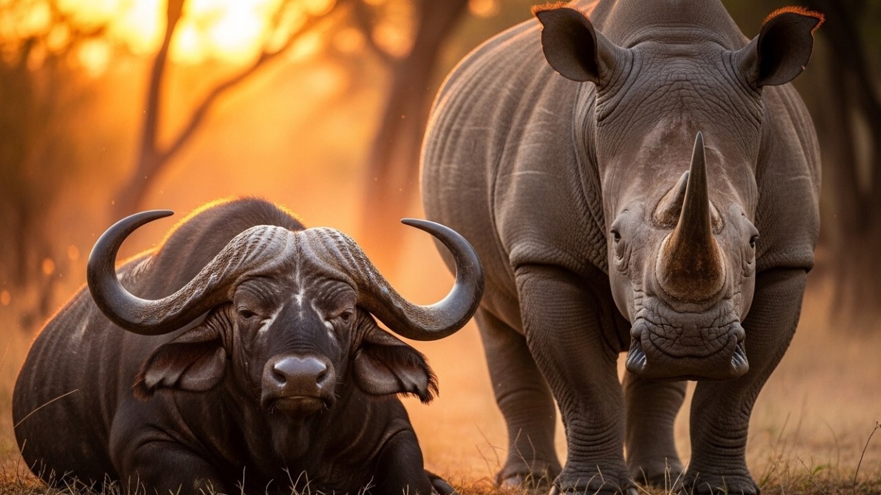 Conte 9 | Le Buffle et le Rhinocéros ― LA CORNE DE LA HONTE.