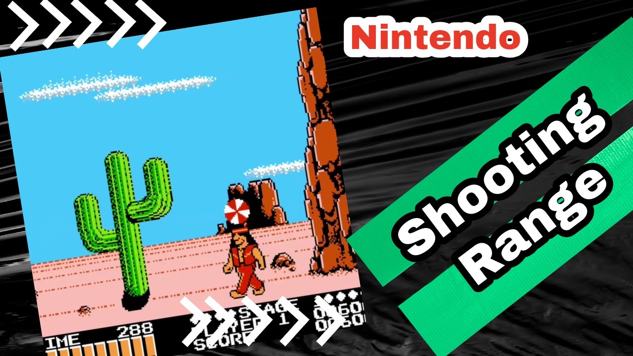 Shooting Range on NES - Complete Game / Walkthrough! Real Human Player ( Nintendo Zapper )