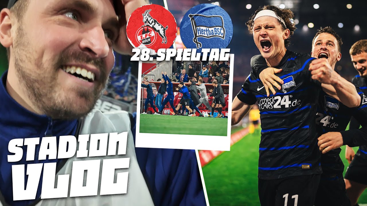 1. FC KÖLN vs. HERTHA BSC | TRAUMTOR zum 3. SIEG in Folge 💥 | XXL STADIONVLOG