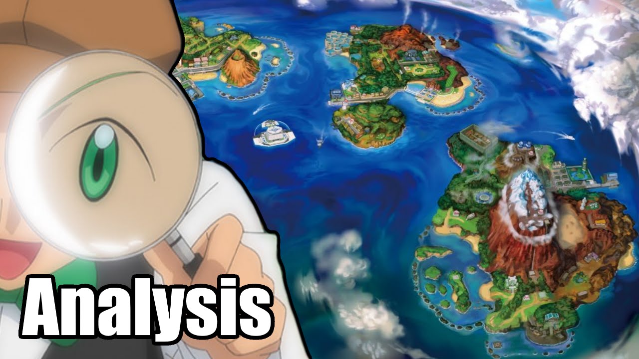 Pokemon Sun and Moon - Full Alola Region Map Analysis