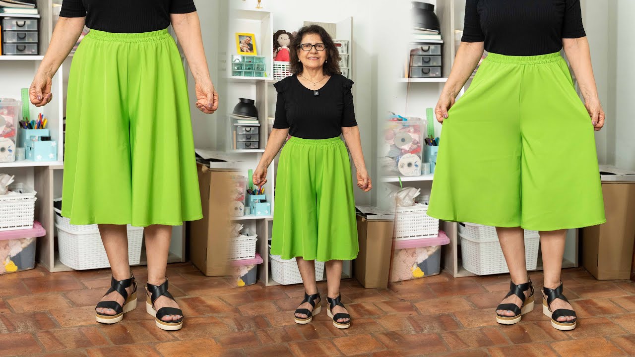 Cómo hacer un Pantalón Culotte SIN MOLDE