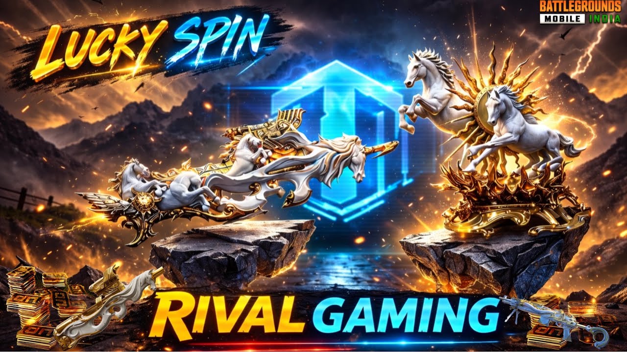 10,000 UC 🤑🔥LUCKY SPIN OPENING 😱 MYTHIC GOLDEN PEGAGUS P90 GUN UNLOCKED!!! | BGMI | Rival Gaming