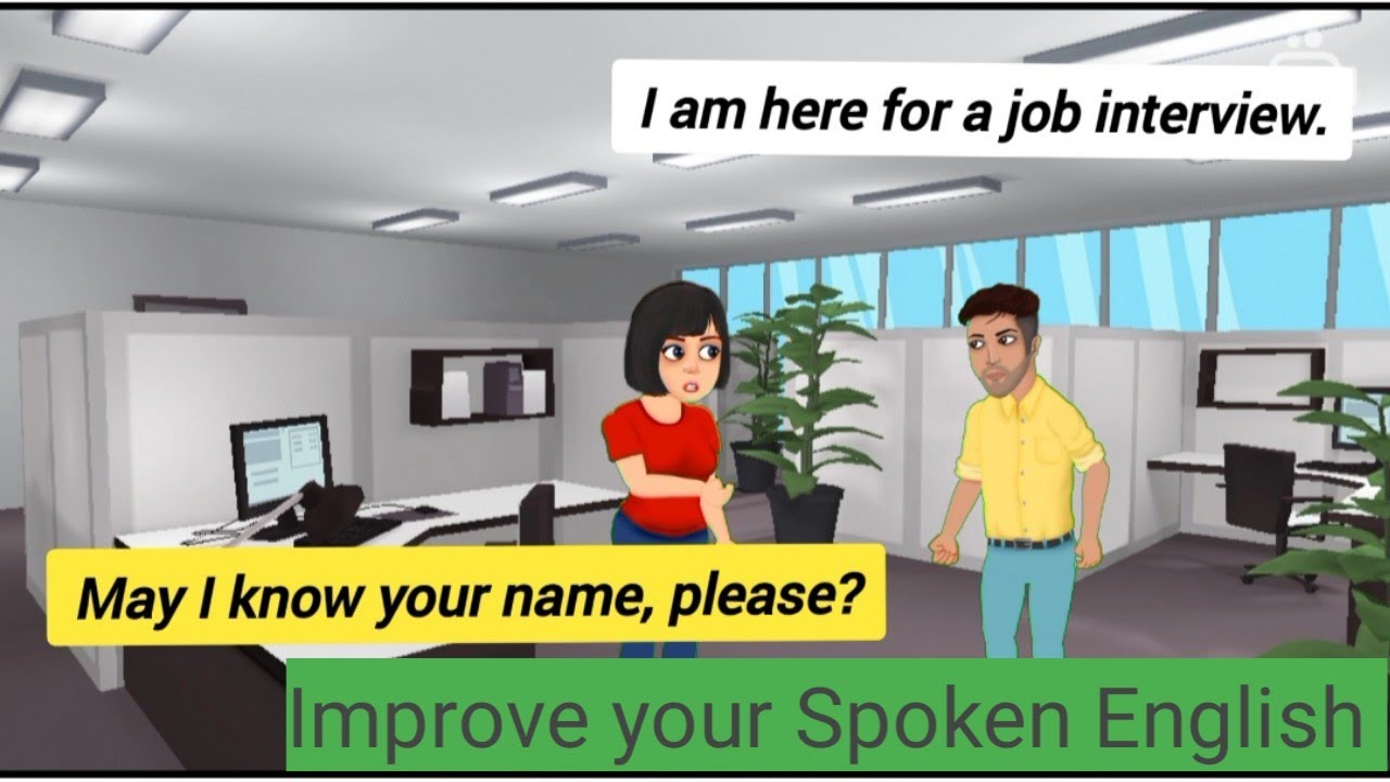 Practical English Conversation :- Job Interview Assistance | Animation | Cartoon Video