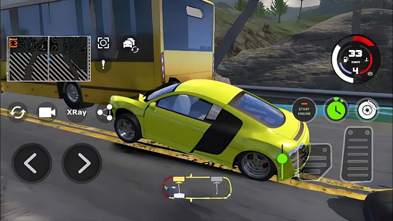Realistic Satisfying Car Crash - High Speed Cars Collide with Bus | DriveCSX Android Gameplay  🚗💥