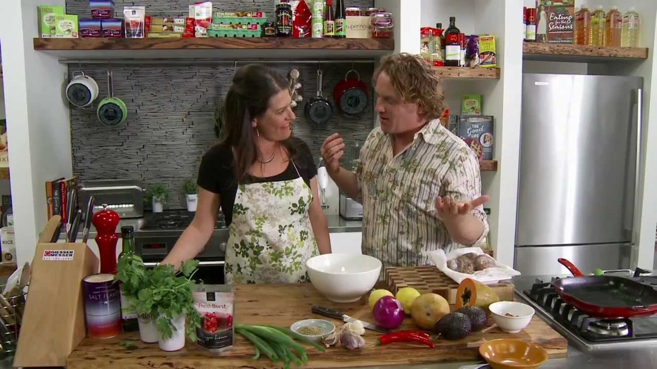 Heat Beads® Good Chef Bad Chef Octopus & Avocado, Mango Salad BBQ recipe