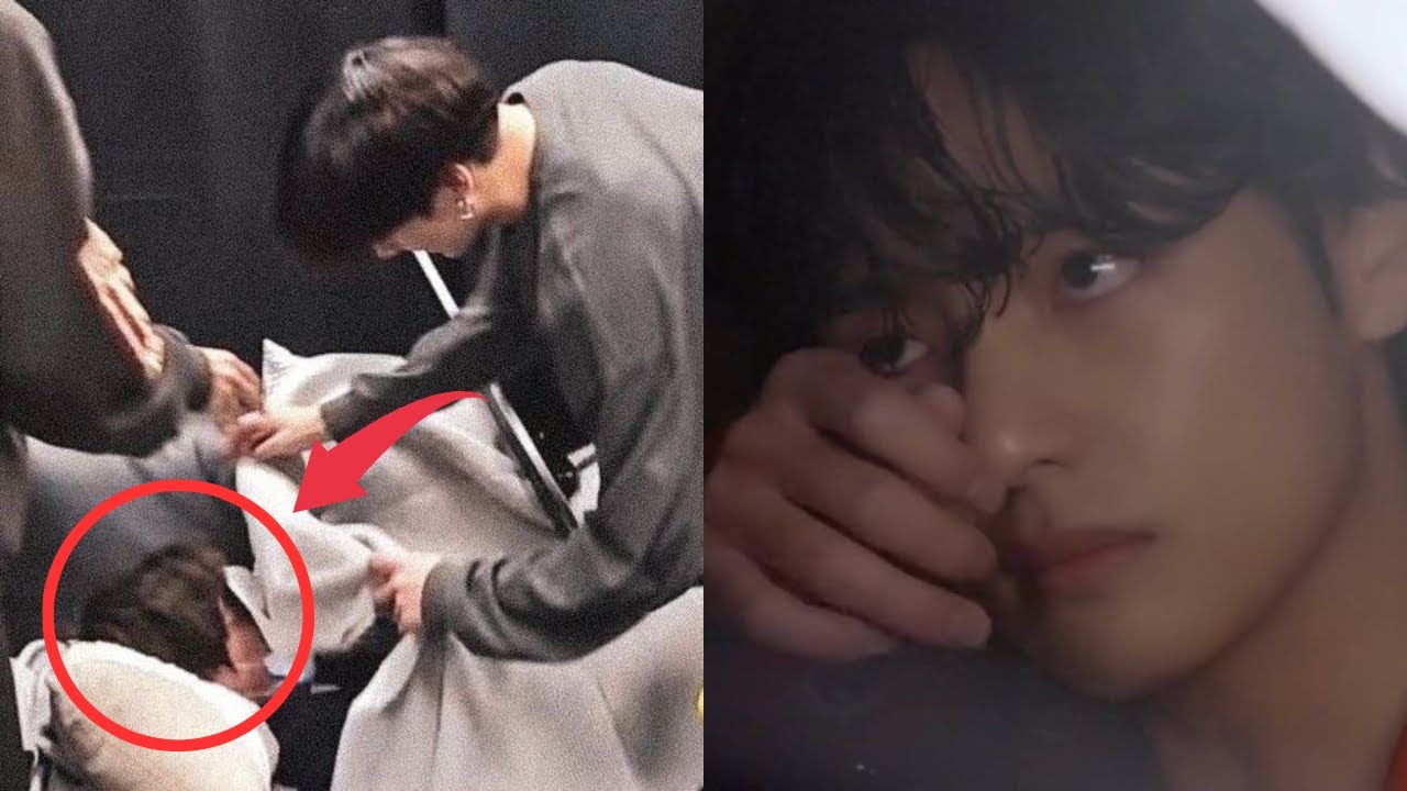 TAEHYUNG CRIED IN PAIN on the Plane! Jungkook’s Reaction Broke ARMY’s Hearts