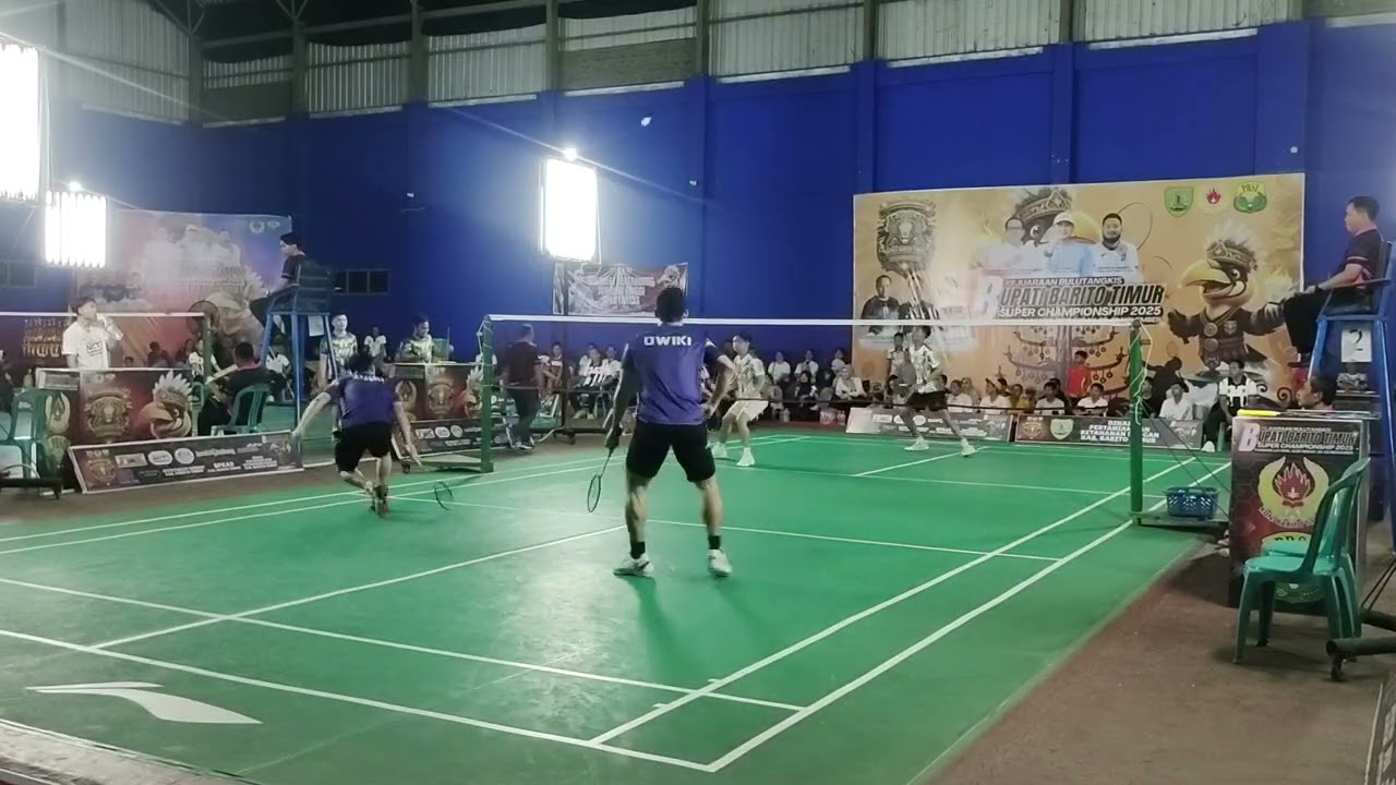 juan/Dwiki vs Aulia rahman/Maulana Irawan. Semifinal bupati Barito Timur super championship 