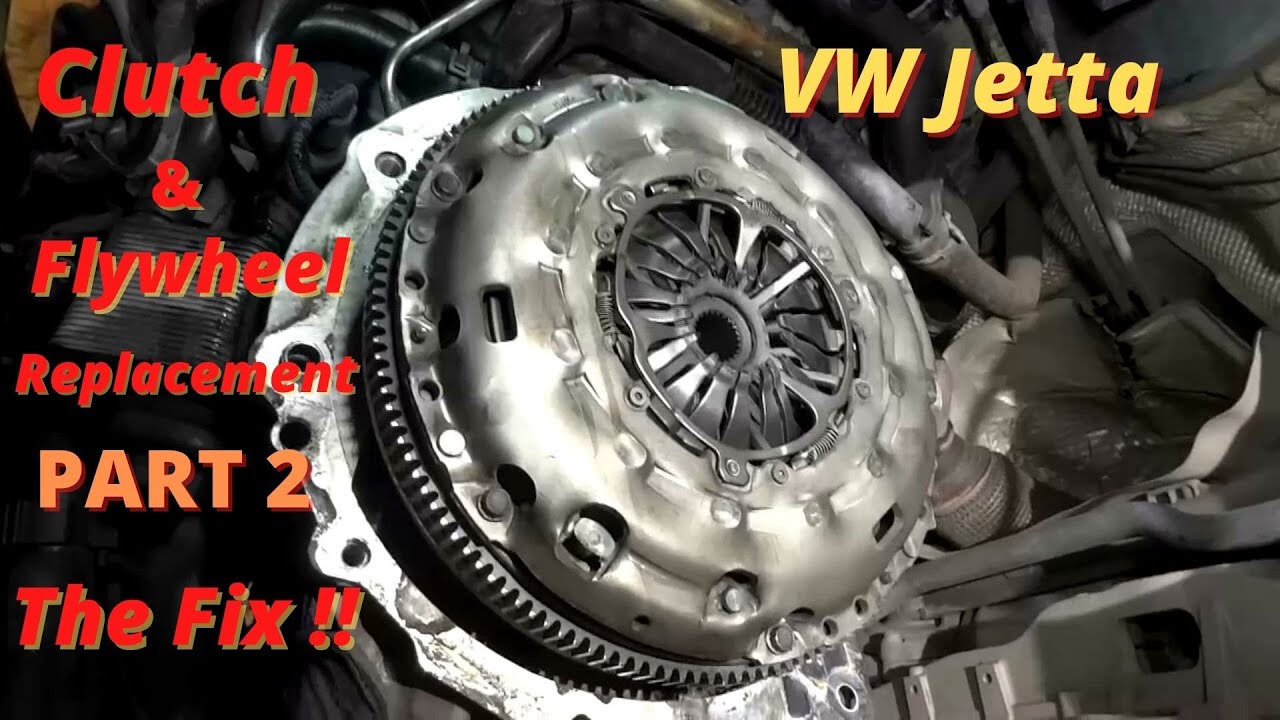 How To Replace a Clutch Kit and Flywheel On a VW Jetta TDI / Manual Transmission Removal PART 2