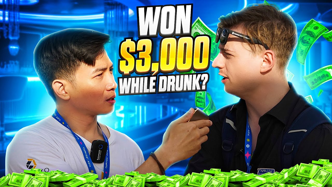 I Won $3K DRUNK at CRYPTO PARTY