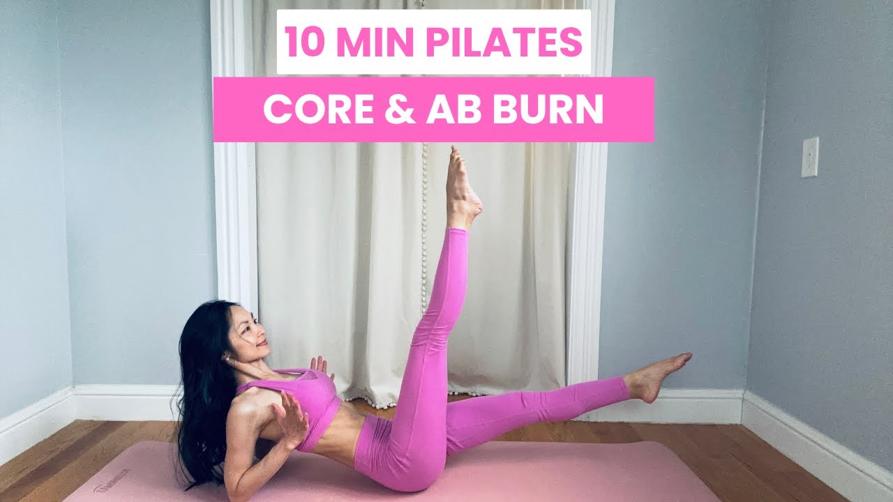 10 Min Core & Abs Pilates, No Equipment, Strong Core & Toned Abs