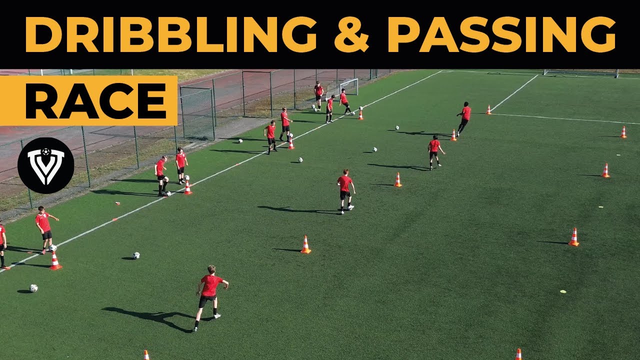 Fun Dribbling & Passing Race | Soccer Drills - Football Exercises