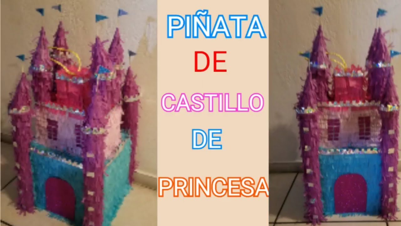 #diy #piñata piñata de Castillo de princesa