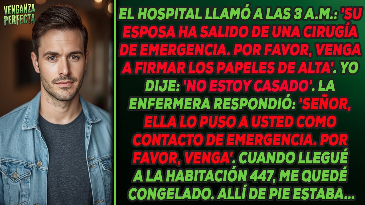 El hospital llamó sobre la cirugía de mi esposa... pero nunca he estado casado.