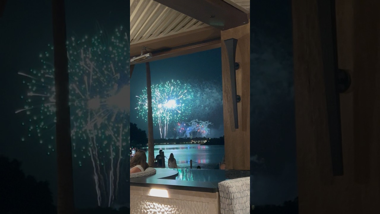 The best kept secret for firework viewing at Walt Disney! Wailulu bar and grill