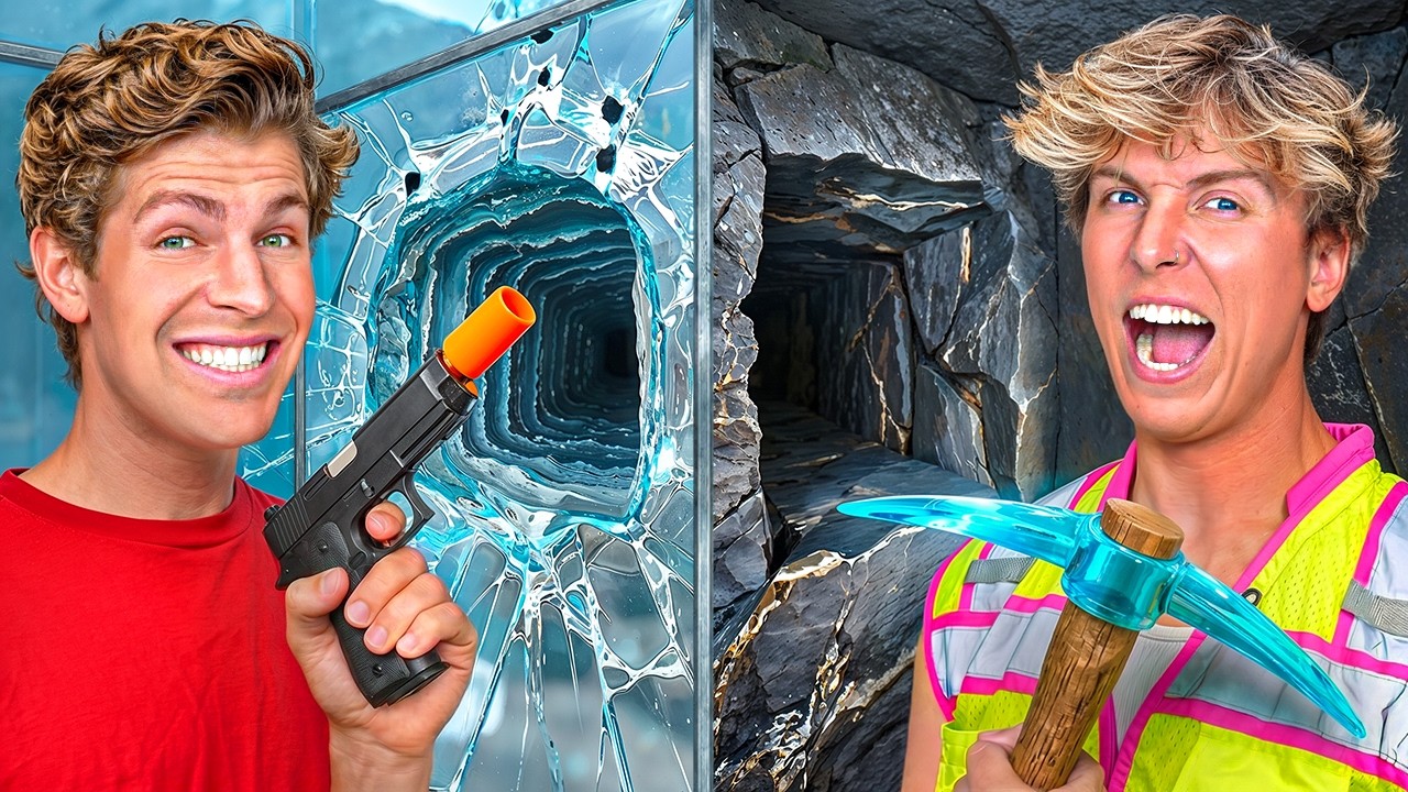 Escaping 100 Layers of GLASS vs ROCK!